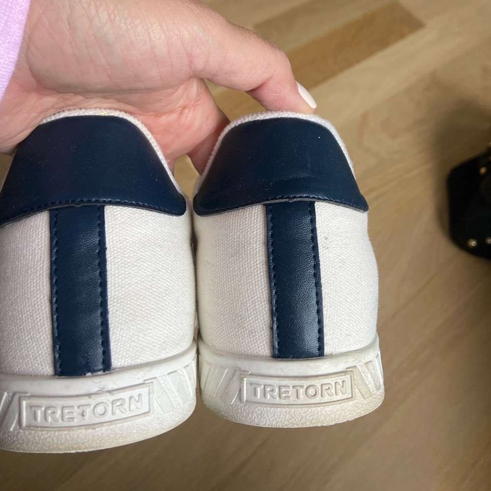 White, Tretorn canvas sneakers. Size 9.5